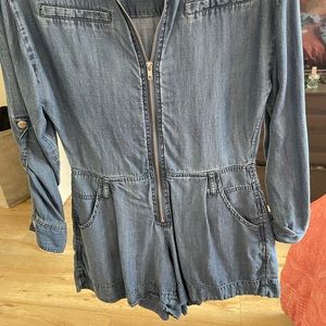 Denim romper